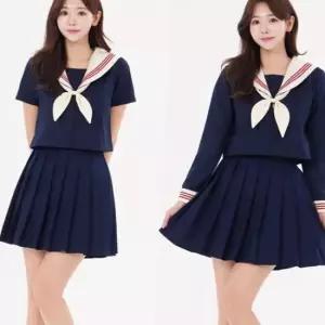 레드라인 네이비 마린 세라복 프레피룩 교복세트