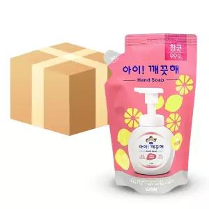 아이깨끗해 레몬 핸드워시 리필 200ml 24개 손세정제 거품비누 물비누 클리너 포밍