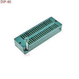 2PCS 그린 골드 DIP40 범용 ZIF ZIP IC 소켓 40 P 칩  어댑터 핀 dip-40 40PIN 2.54MM 피치 240-6182 커넥