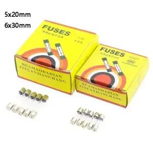 5*20 6*30 유리 퓨즈 고속 250V 0.1A 0.2A 0.5A 1A 2A 3A 3.15A 4A 5A 6A 7A 8A 10A 12A 15A 20A 30A 빠른