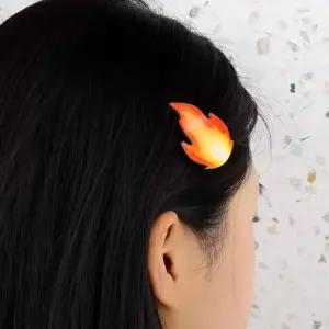 이모지 이모티콘 머리핀 화끈 헤어핀 이모지머리핀