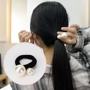 진주 쌍방울 머리끈 머리고무줄 헤어끈 진주고무줄