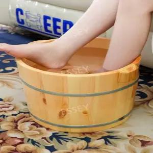 히노끼 욕실 발족욕기 21cm 대야 족욕