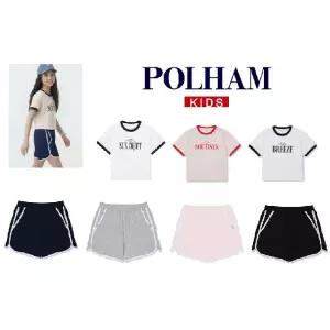 [폴햄키즈](마산점)26년~!!! 여아)소프티 3부 숏츠PKG2PT2051, 링거 루즈핏반팔티PKG2TS2051