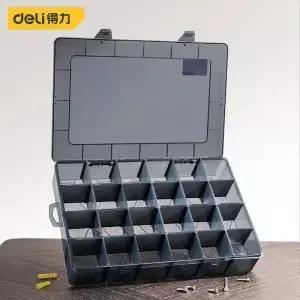 1Pcs 다중 격자 슬롯 도구 케이스 보관 상자 조정 가능한 투명 나사 공예 보석 액세서리 주최자