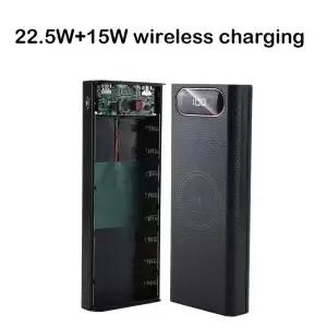 21700 손전등 배터리 충전기 상자 홀더 DIY 쉘 케이스 듀얼 USB 8x21700 보관 정리