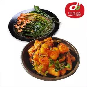 [NS홈쇼핑][도미솔] 박미희 총각김치 2kg+파김치 1kg[35952397]