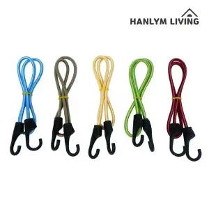 한림 후크 일체형 탄성로프 1m/8mm 그물망 후크 짐끈 수레 (W07A0A7)