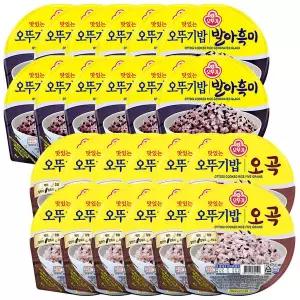 오뚜기밥 발아흑미 210g 12개 + 오곡밥 210g 12개