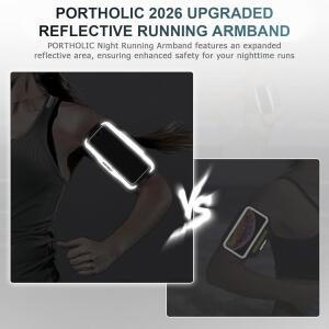 포르톨릭 2026 런닝 암밴드 방수 스포츠 휴대폰 PRO /S10용 연장 AIR IPHONE /16 /15 6.9인치 17 PLUS /13 스트랩, /24 최대 홀더 MAX 카드 갤럭시 /14 슬롯 S25 XR /XS, 케이스, 휴대폰,