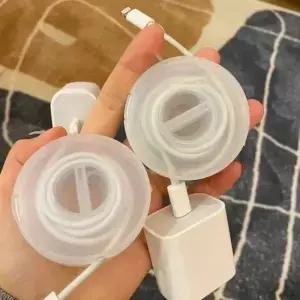 라운드 와이어 와인더 박스 휴대용 다기능 데이터 케이블 보관 케이스 컨테이너 USB 충전기 홀더 관리 상자