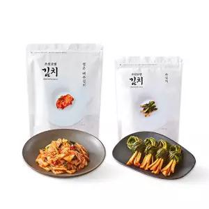 [신세계푸드][조선호텔김치] 조선호텔 썰은배추김치 1kg+파김치 500g_냉장