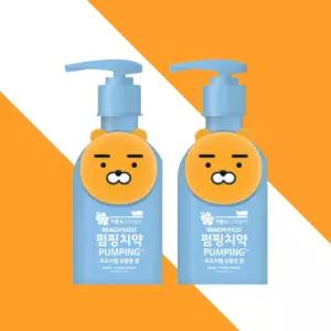 리치 키즈 저불소 펌핑치약 160g 2개 라이언 어린이치약 유아치약 충치케어