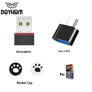 새로운 R36S (WiFi) RTL8188FTV USB 동글 및 R36H R36PLUS 레트로 게임 콘솔 휴대용 액세서리용 TYPE C