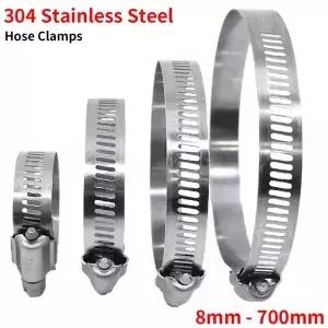 3/10pcs 호스 클립 파이프 클램프 6mm600mm 스테인레스 스틸 후프 304 자동차 고정 도구