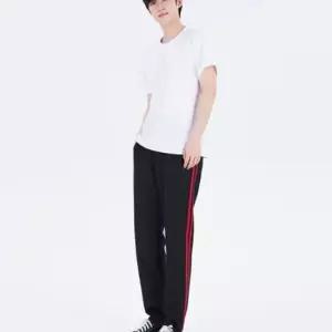 국내생산 두줄 블랙 레드라인 츄리닝 교복몰