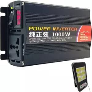 RZQUAL 1000W/2000W/3000W 순수 사인파 인버터 DC 12v 24v 48v 60v AC 220v 가정용 스마트 컨버터 자동차