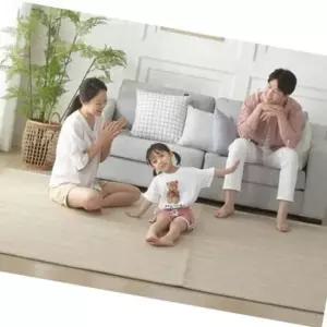 논슬립 평직 자가드 러그 그레이 대형 사계절 카페트 먼지없는