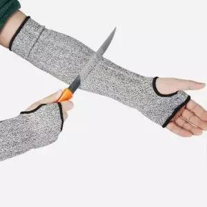 정육점 베임방지 손등팔토시 블랙 작업 목공 가드 식당 40cm