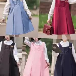 버블바니 골드자수 세라복 프레피룩 교복세트 학생복