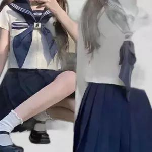 교복몰 화이트세줄 네이비 지퍼형 세라복 프레피