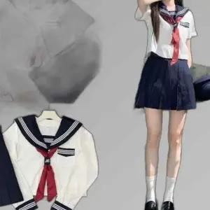교복몰 세줄 네이비 마린소녀 세라복 교복세트