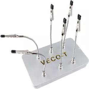 6PCS 마그네틱 유연한 구스넥 암 악어 클립 세트 납땜용 독립 베이스 절연 PCB 홀더 모델 빌딩 미니어처