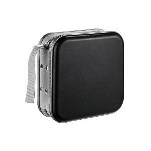 리오보드 DVD 케이스, 48용량 CD 케이스 휴대용 CD 홀더 보관 하드 플라스틱 DVD 지갑 홀더 차량용 정리함(블랙)