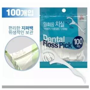 지퍼백 일회용 치실 400D 100P 구강건강 위생치실_25356068