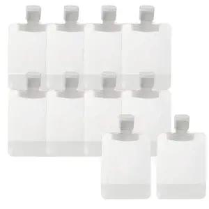 여행용 샴푸 로션 손세정제 소분 50ml 투명파우치 10pcs 1set