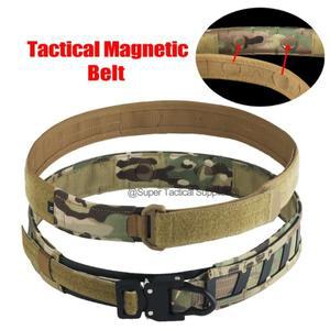 CURV 마그네틱 서바이벌 벨트 내부 및 외부 더블 레이어 허리 사냥 전투 Airsoft Gear Magnetix Battle Bel
