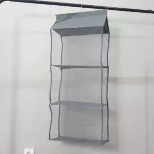 [하프클럽/]핸드백 수납 상자 3단 그레이 보관함