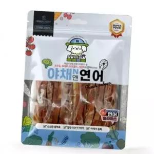야채앤 연어 슬라이스 160g X3개 강아지 영양 간식