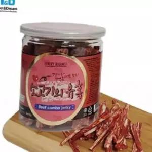 소고기의유혹 져키 200g 말랑한 훈련 영양간식 칭찬