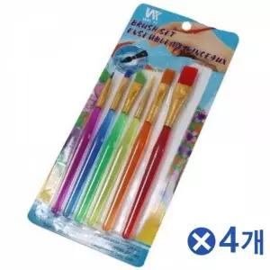 [셀러에이드]아트 페인트 페인팅 브러시 세트 4개 6P 수채화붓 미술용품 동양화붓