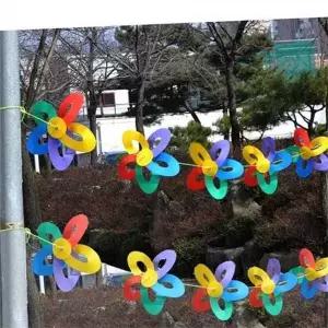 [셀러에이드]pvc 바람개비 놀이 공원 바람개비 플라스틱 유치원 10개 어린이