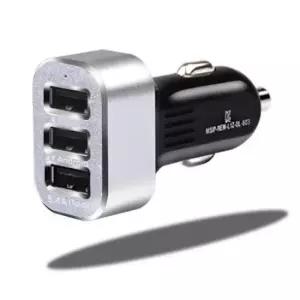 스마트폰 다용도 충전기 USB 3구 차량 메탈