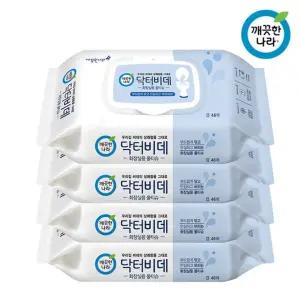 깨끗한나라 닥터비데 화장실용 물티슈 캡형 46매x8팩
