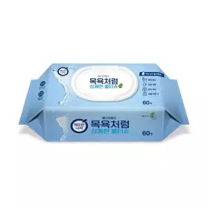 깨끗한나라 메디프렌즈 엠보싱 물티슈 캡형 60매 5개