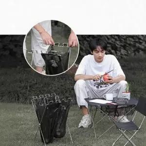 ( )휴대용 접이식 쓰레기통 분리수거 봉투 거치대 가정용 캠핑_25364994