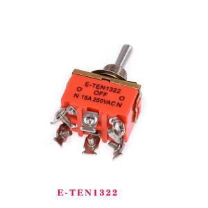 1PCS SPST DPDT 250V 15A 토글 스위치 2 3 래칭 E-TEN 전기 공학용 방수 캡 포함