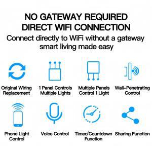 단일 라이브 와이어 ZigBee 벽 스위치 송신기 키트, 중성선 불필요, 1 2 3 갱 스마트 브레이커 (Tuya, Ale