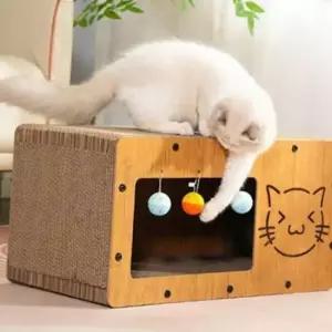 고양이 하우스 스크래처 베드 L 1P 숨숨집 발톱관리