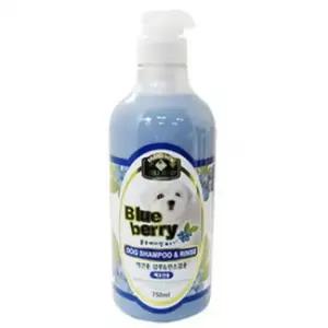 백모용 강아지목욕 블루베리향 샴푸린스겸용 750ml 강아지목욕 개샴푸 (W90FFCC)