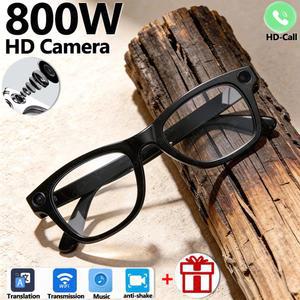스마트안경 800W HD 신형 스마트 내장 스피커 통화 무선 블루투스 패션 안경 음악 핸즈프리 선글라스