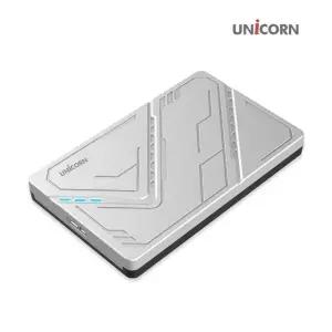 유니콘 USB3.1 케이블포함 2.5인치 외장하드케이스 원 (WCDD8FB)