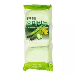 고품질 향기좋은 오이 비누 3개입 2P 호텔 목욕탕 세숫비누 향기비누 (W6FBE83)