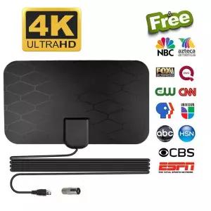 tv안테나 수신기 4K25DB 고출력 HDTV 디지털 안테나 실내 고화질 증폭기 DVB-T2 위성 TV 클리어