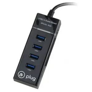 고품질 플러그 USB3.0 4포트 허브 PLC-011C 블랙 와이파이 (W7CC05F)