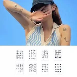 반영구 헤나 타투패치 자연스러운 셀프 문신스티커 오래가는문신스티커 (WE90DCB)